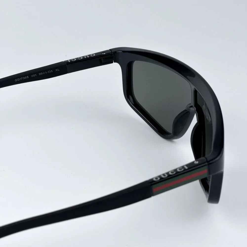 Gucci GG1736S 001 BRAND NEW Sunglasses Black Grey Unisex